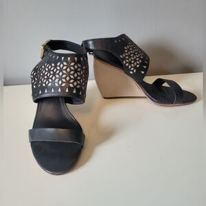Rebecca Minkoff Laser Cut Wedge Sandals, VGUC, Size 7.5